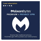 Malwarebytes Premium + Privacy VPN Bundle – 1-Year / 4-Device