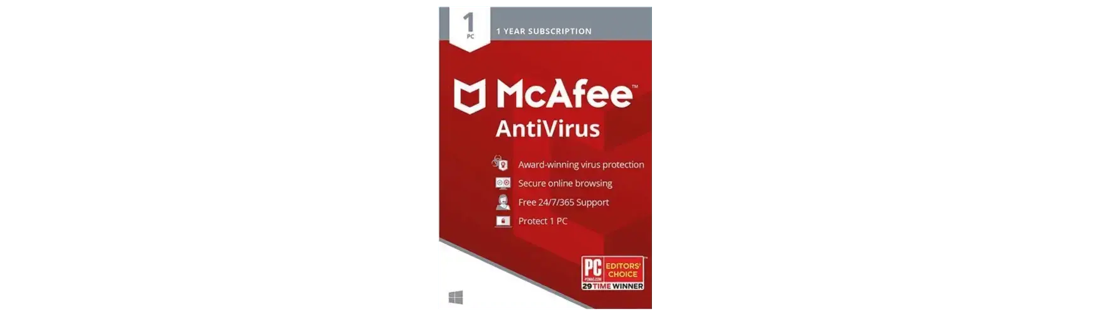 McAfee AntiVirus – 1-Year / 1-PC – TSS