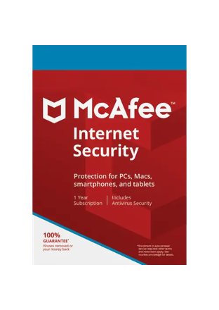 McAfee Internet Security – 1-Year / 1-Device