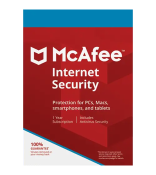 McAfee Internet Security – 1-Year / 5-Device